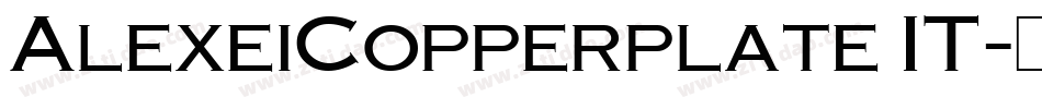 AlexeiCopperplate IT字体转换